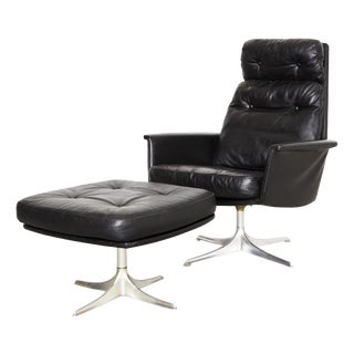 Set of Vintage Sedia Club Chair & Ottoman by Horst Brüning for Cor, 1960s For Sale