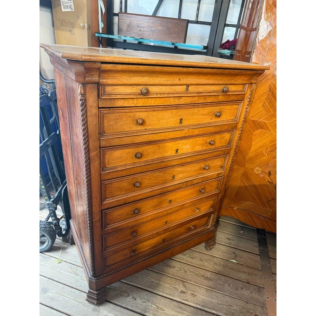 Louis-Philippe Cherrywood Chest of Drawers, 1840 For Sale - Image 4 of 4