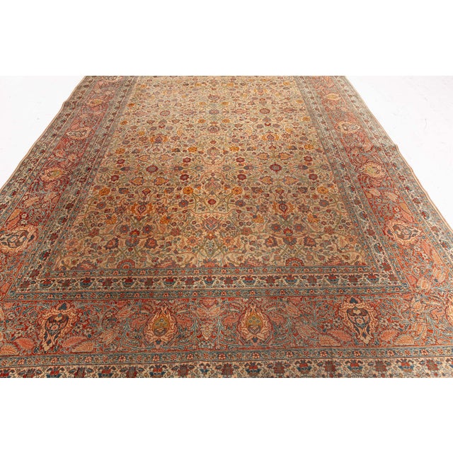 Persian Persian Tabriz Rug For Sale - Image 3 of 8