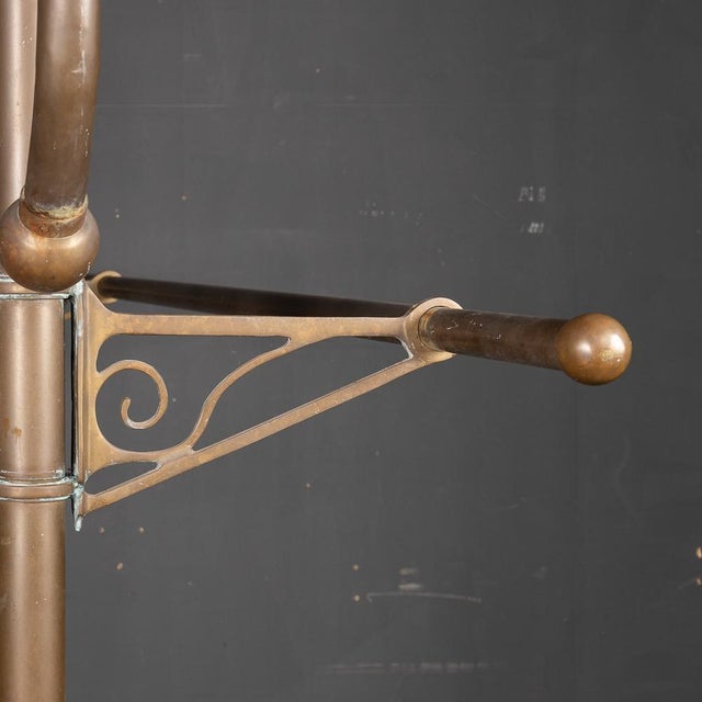 19th Century Victorian Brass Coat Stands, 1890s, Set of 2 For Sale - Image 16 of 18