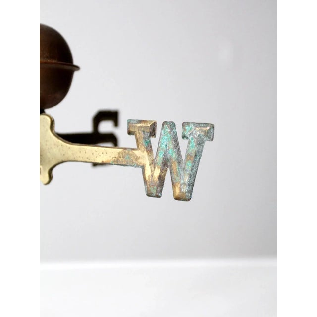 Metal Vintage Copper Fish Weathervane For Sale - Image 7 of 11