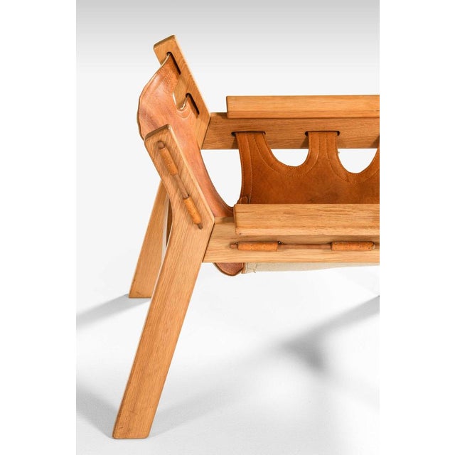 Tan Oak and Leather Easy Chairs by Sergio Rodrigues for Oca, 1970s, Set of 2 For Sale - Image 8 of 12
