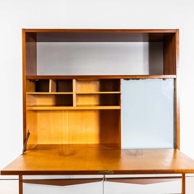 1950s Mid-Century Modern Cabinet with Eight White Drawers, 1950s For Sale - Image 5 of 13