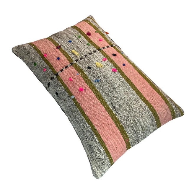 Vintage Turkish Handmade Cushion Cover, 1970s For Sale - Image 9 of 11