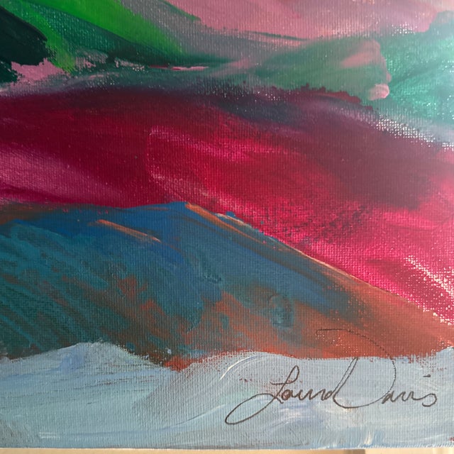 Contemporary Laura Davis (American [Nc], 21st C.) “When the Sun Goes Down,” Acrylic on Canvas For Sale - Image 3 of 9