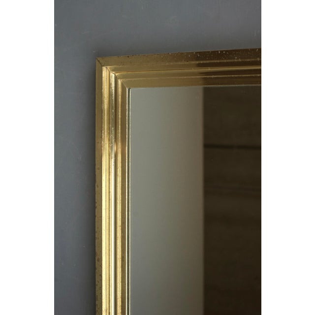 Large Brass Framed Mirror in the style of Maison Jansen, 1960s For Sale - Image 4 of 7