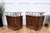 Mid-Century Italian Art Deco Style Walnut Bedside Tables with Glass Tops, 1950s, Set of 2 For Sale - Image 9 of 10