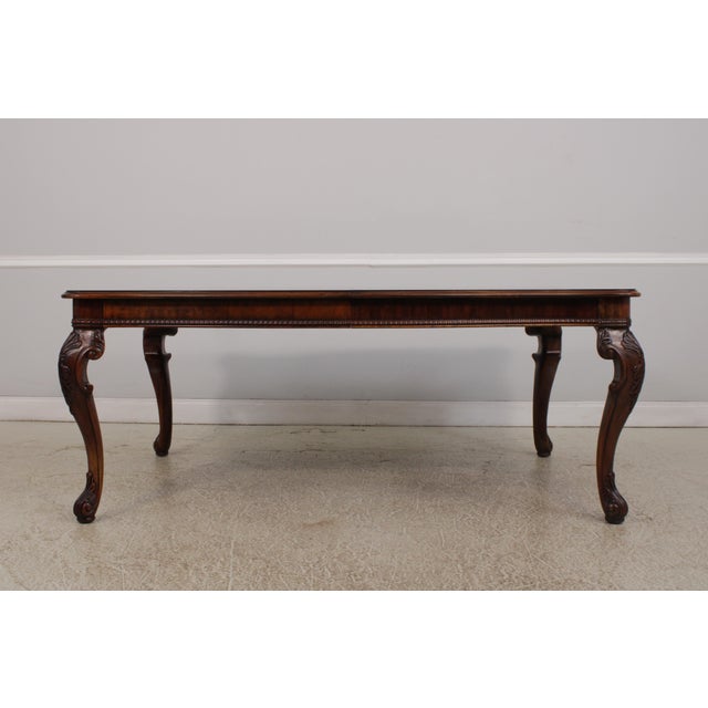 Henredon Georgian Style Mahogany Dining Room Table For Sale In Philadelphia - Image 6 of 18