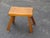 Wood 1960s Vintage Solid Wood Brutalist Stool, Dutch Design For Sale - Image 7 of 7