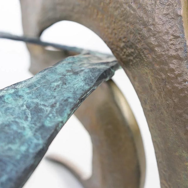 Swiss Brutalist Glass Top Coffee Table, 1980s For Sale - Image 9 of 13