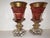 Bohemian Ruby Cut-to-Clear Gilt Glass Goblets from Moser, 1840, Set of 2 For Sale - Image 4 of 18