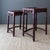 Asian Rosewood Nesting Tables With Carved Faux Bamboo Bird and Flower Fretwork For Sale - Image 15 of 18