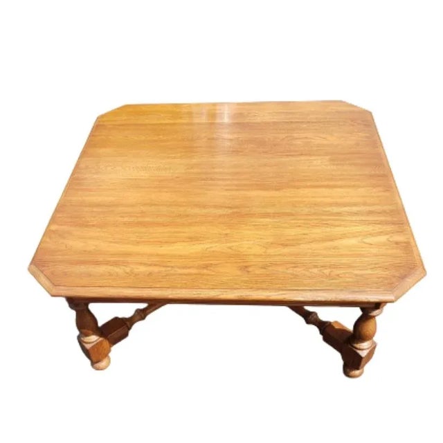 Mid-Century Modern Pennsylvania House Solid Oak Coffee Table For Sale - Image 3 of 7