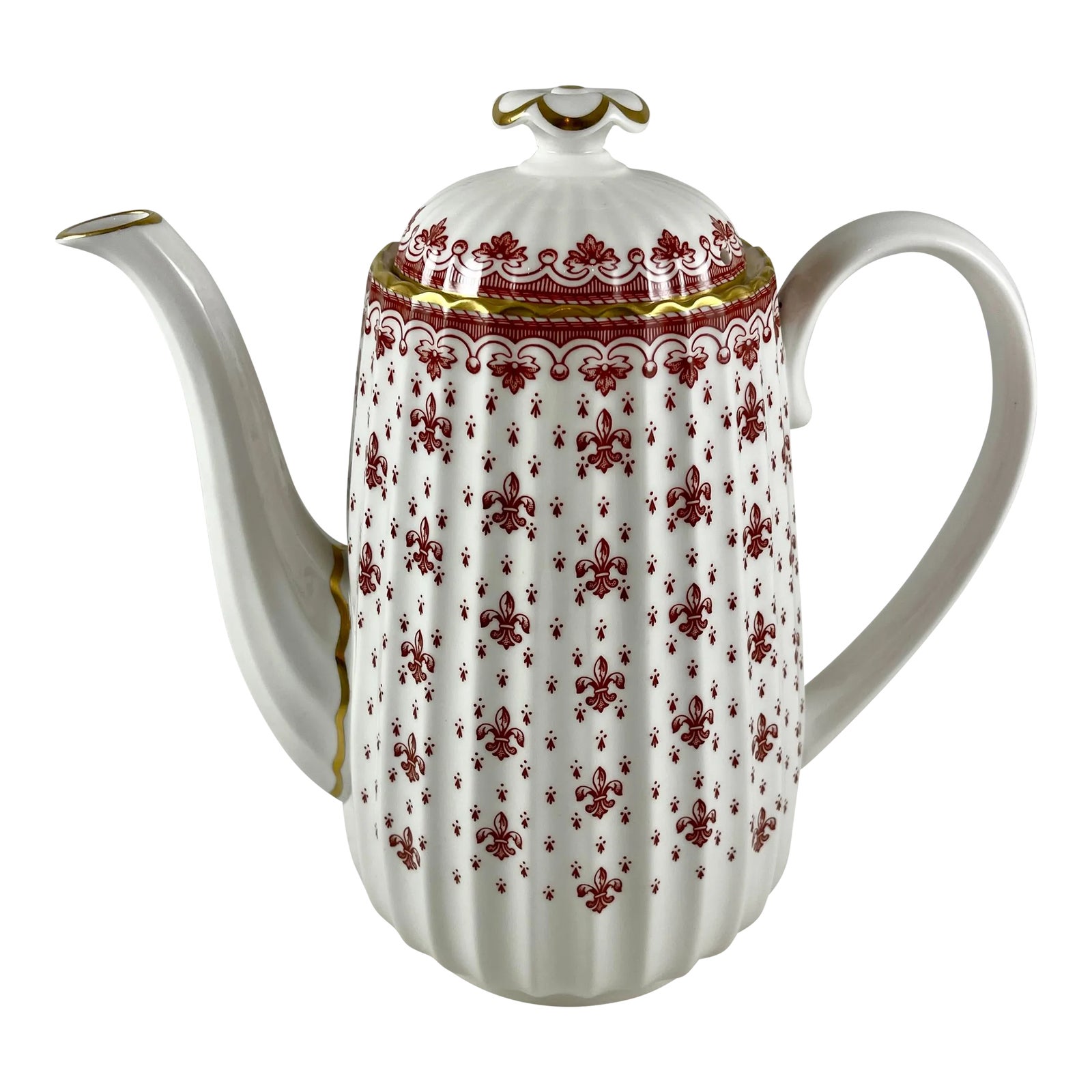 De Lys Red Spode Spode Fleur De Lys Red 大皿 6枚 Spode Fleur De Lys