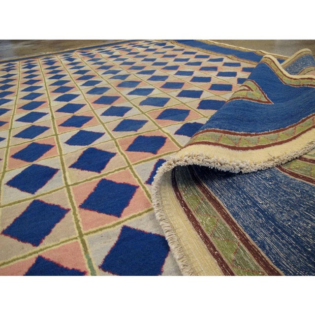 Galerie Shabab Collection Mid-20th Century Handmade Art Deco Style Accent Rug For Sale - Image 10 of 10