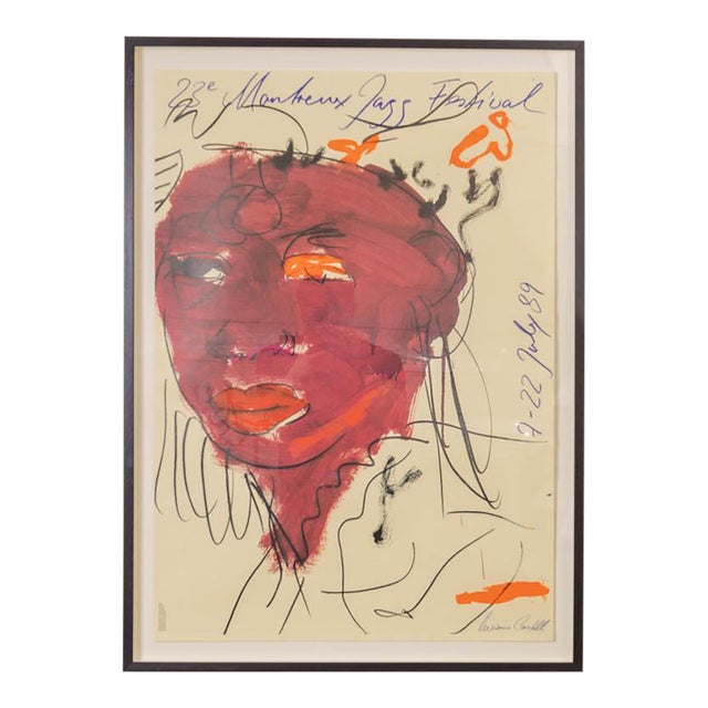 1989 Luciano Castelli Montreux Jazz Festival Poster For Sale