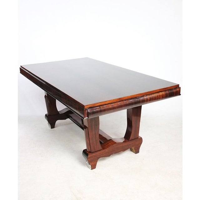 Modern Vintage French Art Deco Dining Table by Jules Leleu, 1930s For Sale - Image 3 of 17