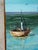 1977 Vintage Coastal Seascape Oil on Canvas Painting – Signed, Illegible For Sale - Image 11 of 12