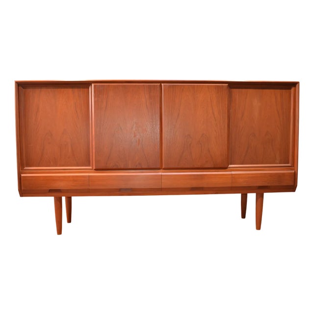 Danish Teak Highboard, 1960s For Sale