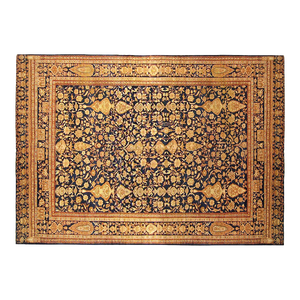 Antique Ferahan Sarouk Oriental Rug, in Room Size, with Intricate Floral Design