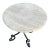 Kreiss Travertine Table With Iron Base For Sale