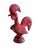 1960s Red Glazed Ceramic Rooster by Aldo Londi for Bitossi, Italy, 1960s For Sale - Image 5 of 10