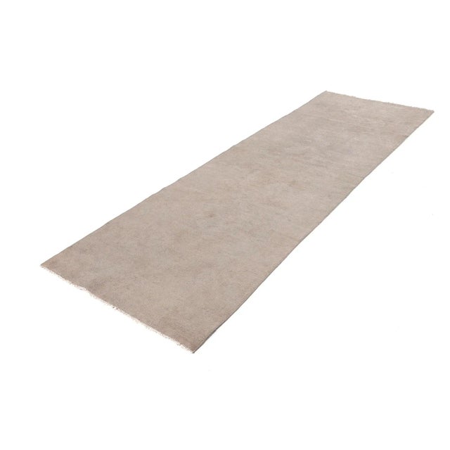 Mid 20th Century 1960s Vintage Washed Out Area Runner Rug - 2′11″ × 9′5″ For Sale - Image 5 of 6