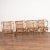 Vintage set of four bamboo and rattan armchairs by Robert Wengler. Curved armrests with bamboo frame and rattan/wicker...