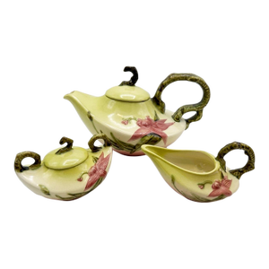 Vintage Hull Art Pottery Wildflower Tea Set - 3 Pieces