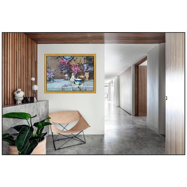 Message us to inquire about custom framing options! (Included for free with every purchase) The artwork here, "Porcelain",...