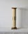 Vintage Italian Neoclassical Style Metal Marble Cream Gold Finish Column Pedestal For Sale - Image 12 of 12