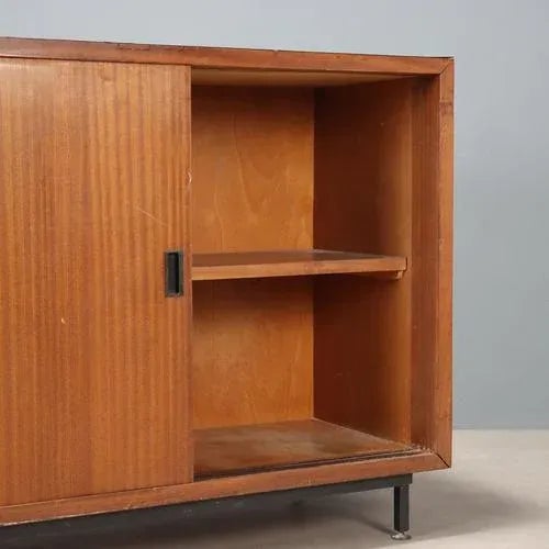 Vintage Laminate and Teak Veneer Cupboard, Italy, 1960s For Sale - Image 3 of 12