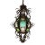 Antique Venetian Glass + Metal Lantern, Late 19th Century For Sale
