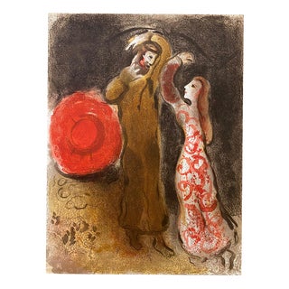 Marc Chagall, Meeting of Ruth and Boaz, 1960, Lithograph For Sale