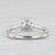 A Jaffe Round Semi Mount Diamond Engagement Ring 18k White Gold Size 6 For Sale - Image 4 of 8