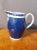 English Pearlware Jug With Sponged Cobalt Blue Ground, Blue and White Circa 1790–1810 For Sale - Image 3 of 8