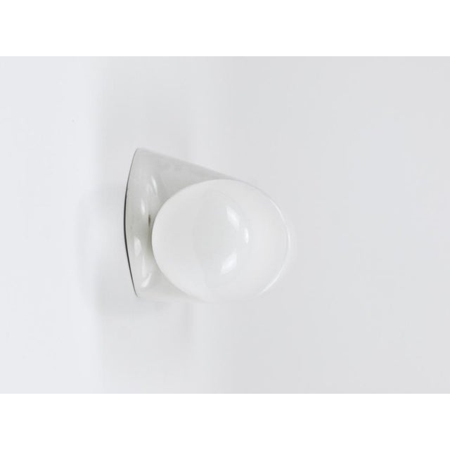 Bauhaus White Double Sconce by Wilhelm Wagenfeld, Germany, 1950s For Sale - Image 9 of 17