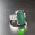 Natural Tourmaline Sapphire Ring 7 14k WG 12.17 TCW Certified For Sale - Image 17 of 18