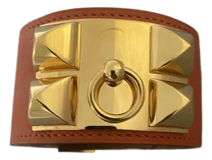 Hermes Collier De Chien Bracelet With Pyramid Studs