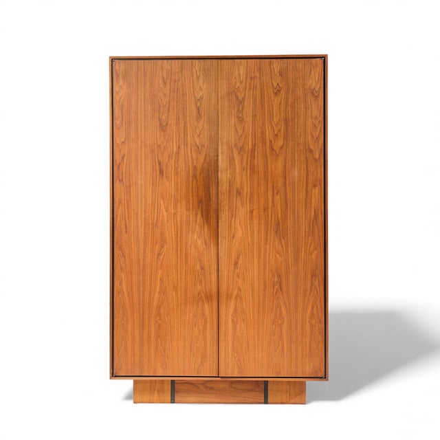 Vladimir Kagan for Dreyfuss Mid Century Walnut Armoire This armoire measures: 41 wide x 18 deep x 66 inches high Good...