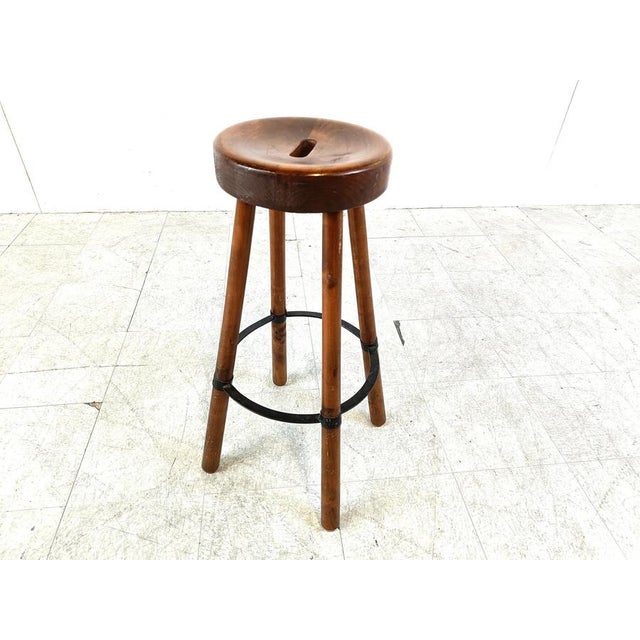 Brutalist Bar Stool, 1960s For Sale - Image 9 of 11