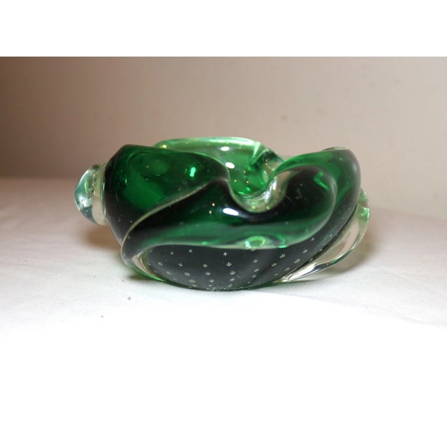 Up for sale is a nice quality vintage Murano art glass ashtray. It has a wonderful design hand blown out of very thick...