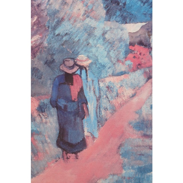 Vintage French Post Impressionist Road in Tahiti Print After Paul Gauguin 37" For Sale - Image 11 of 11