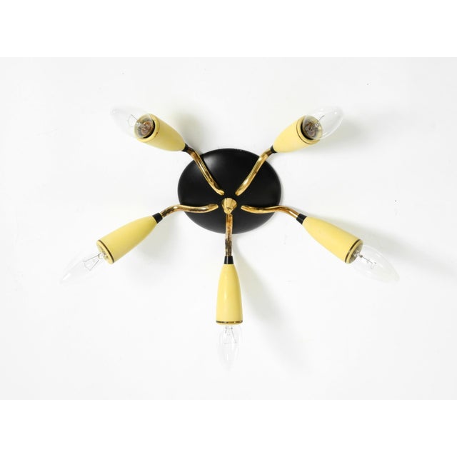 1950s Mid-Century Modern 5-Arm Sputnik Ceiling Lamp, 1950s For Sale - Image 5 of 18
