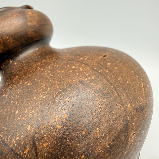 Beige Vintage Studio Ceramic Jug by Gerhard Liebenthron, 1981 For Sale - Image 8 of 10