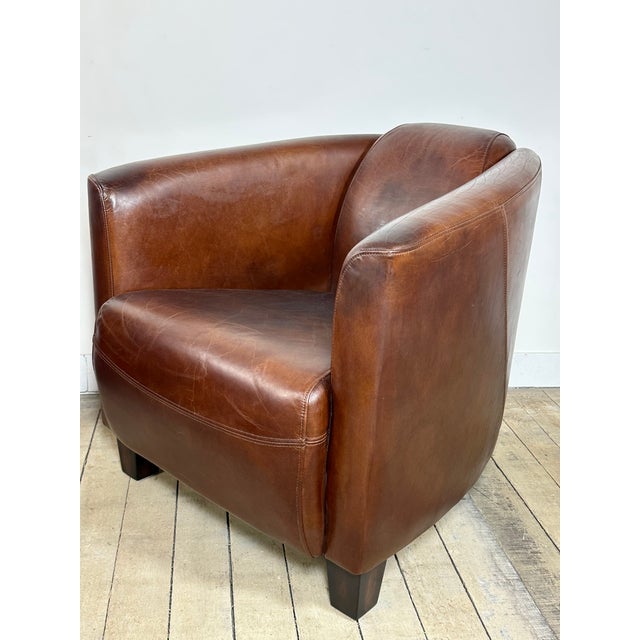 2000 - 2009 Havana Club Chairs in Patinated Leather, 2000s, Set of 2 For Sale - Image 5 of 11
