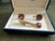 Vintage Burberry Gold Plate & Red Lacquer Cufflinks & Tie Clip "Circa 1970s" For Sale - Image 9 of 18