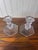 Val Saint-Lambert Signed Belgian Crystal Candlesticks, Pair, 5" Tall, Late 20th Century For Sale In Miami - Image 6 of 7