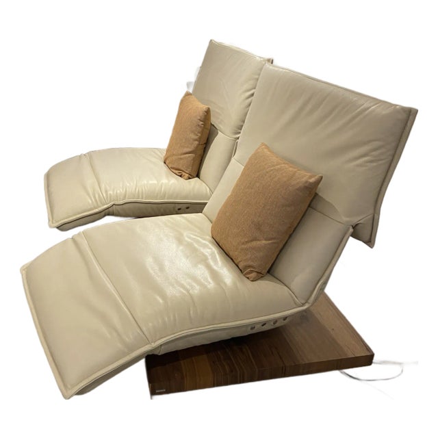 Leather Reclining Lounge Sofa, Label: Koinor Modern Leather Seating For Sale