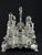 Rococo Rococo Cruet Set with Glass Bottles, 1860, Set of 8 For Sale - Image 3 of 11